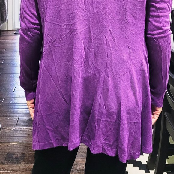 New With Tags Abollria Women’s Lapel Lightweight Open Front Cardigan Long Sleeve - Picture 4 of 5